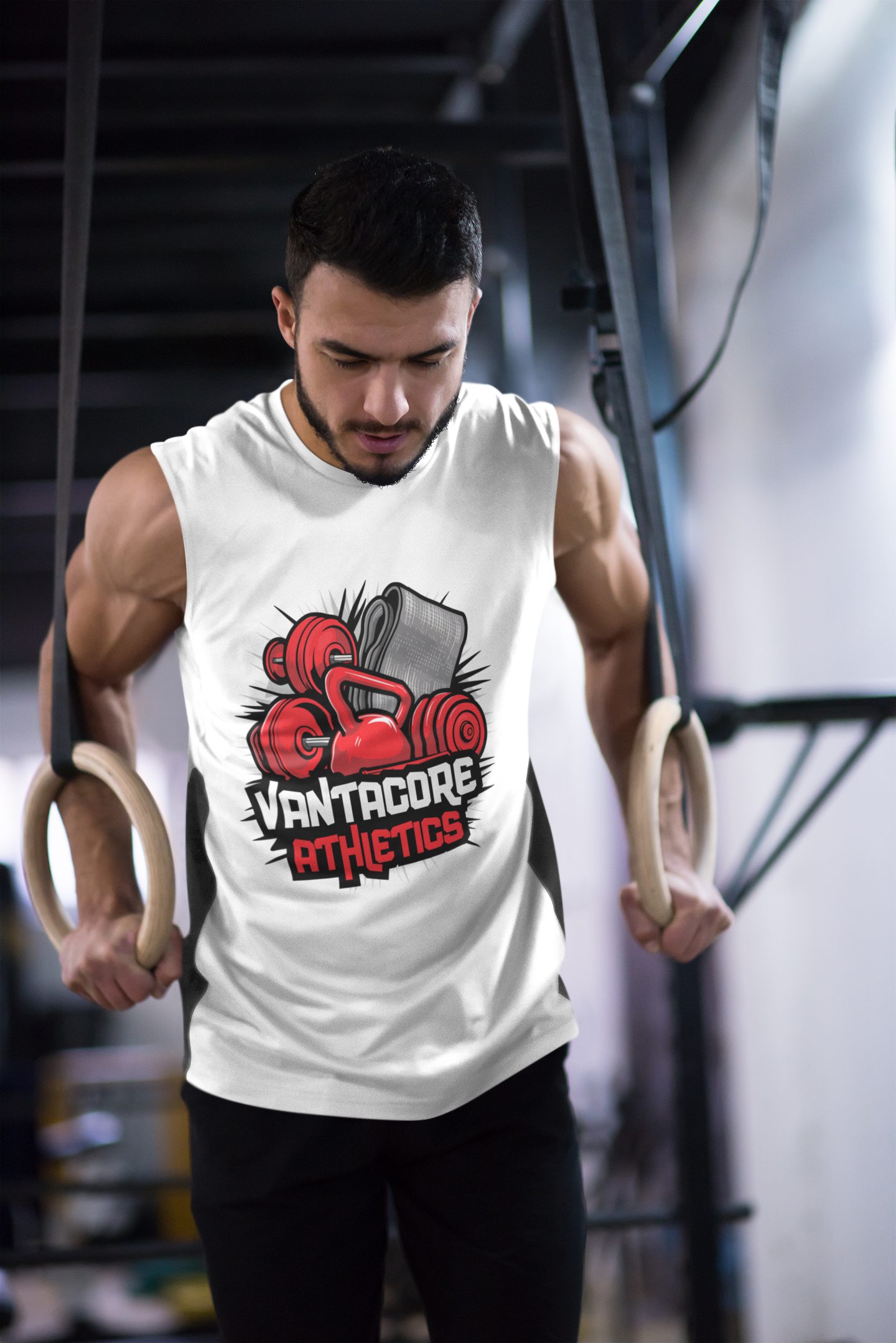 Vantacore Athletics Men's Muscle Tank | Gym Workout Sleeveless Tank Top | Fitness Training Tank