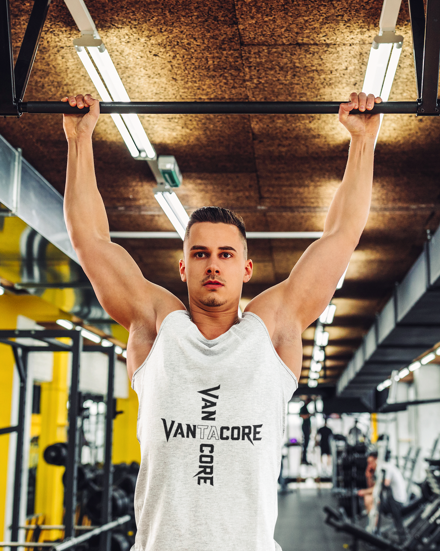Vantacore Logo Tank Top – Minimalist Gym Tank | Unisex Sleeveless Fitness Shirt
