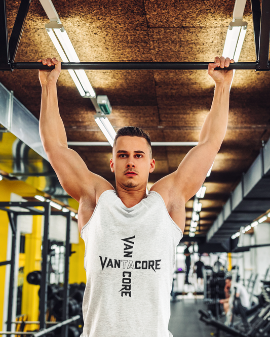 Vantacore Logo Tank Top – Minimalist Gym Tank | Unisex Sleeveless Fitness Shirt