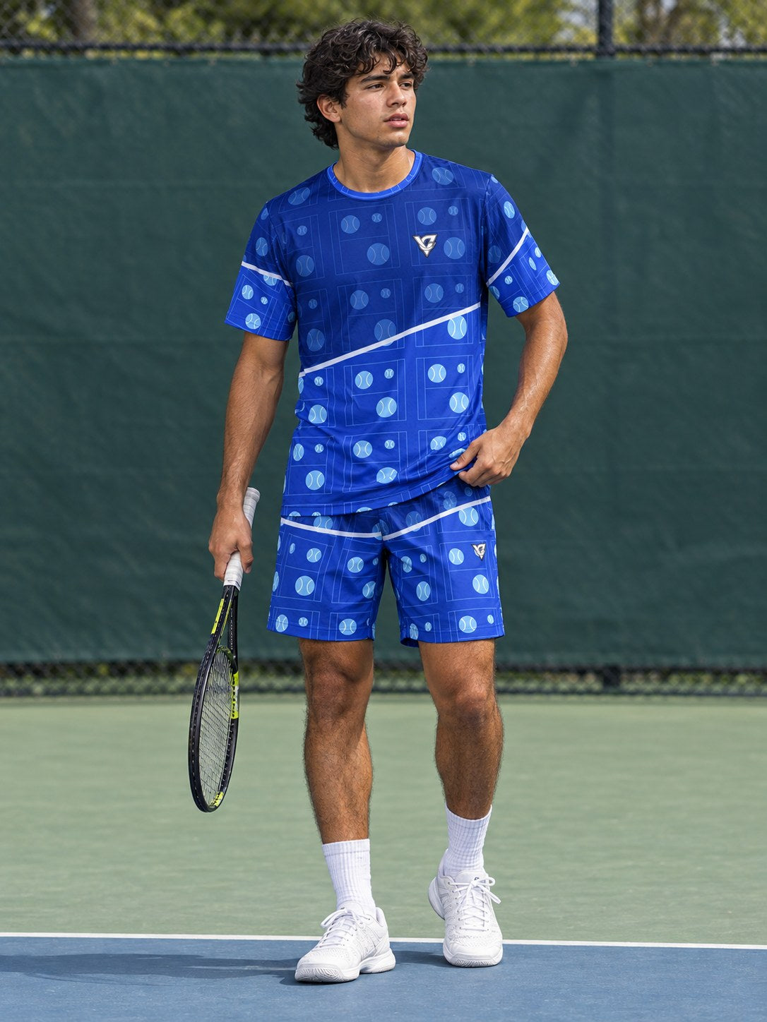 Tennis Royal Ice Baseline Seam Men's Sports Jersey, front view