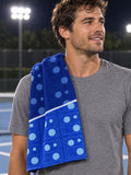 Tennis Royal Ice Baseline Seam Rally Towel, lifestyle photo