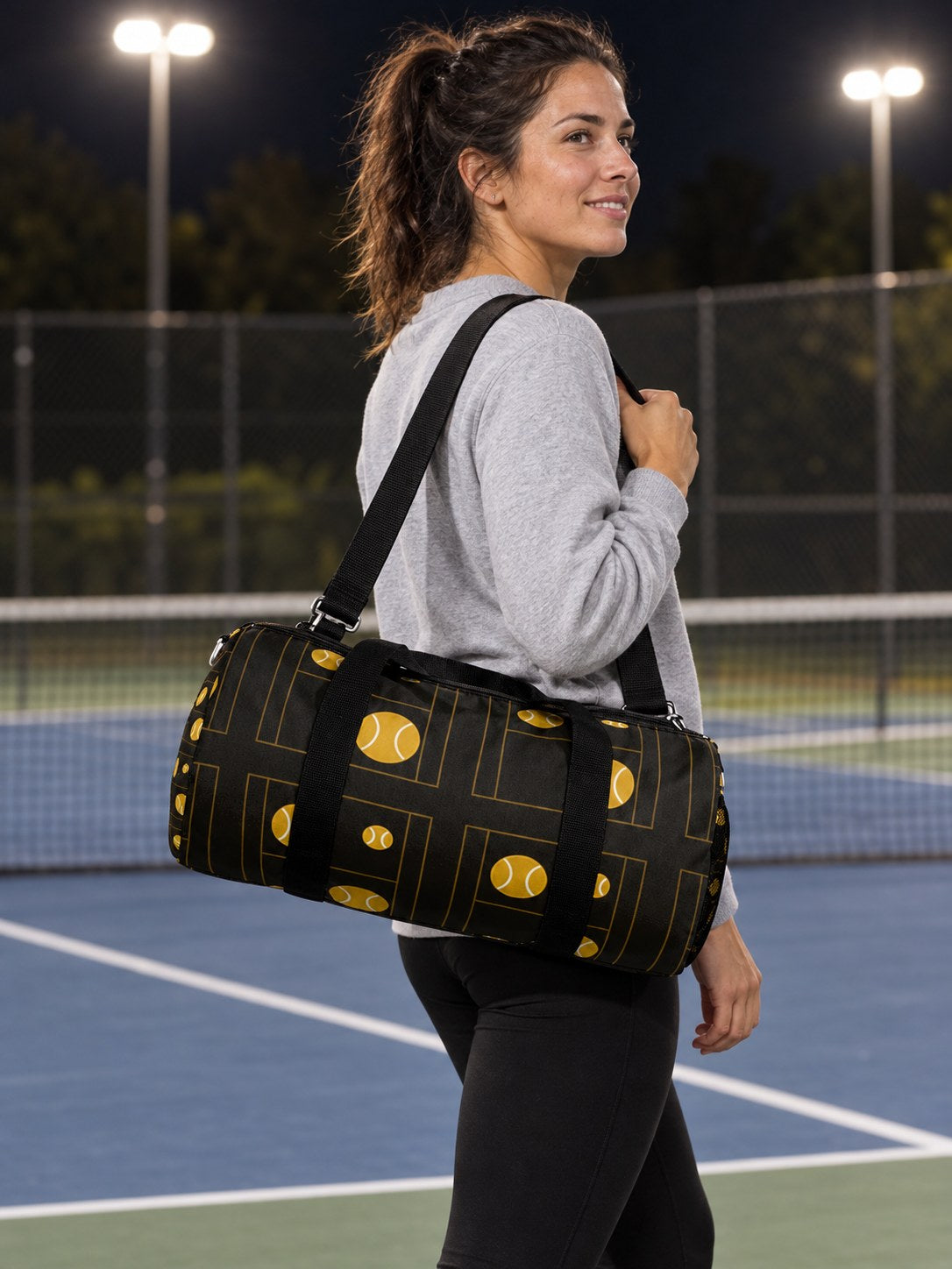 Tennis Gold Rush Baseline Seam Duffel Bag, lifestyle photo