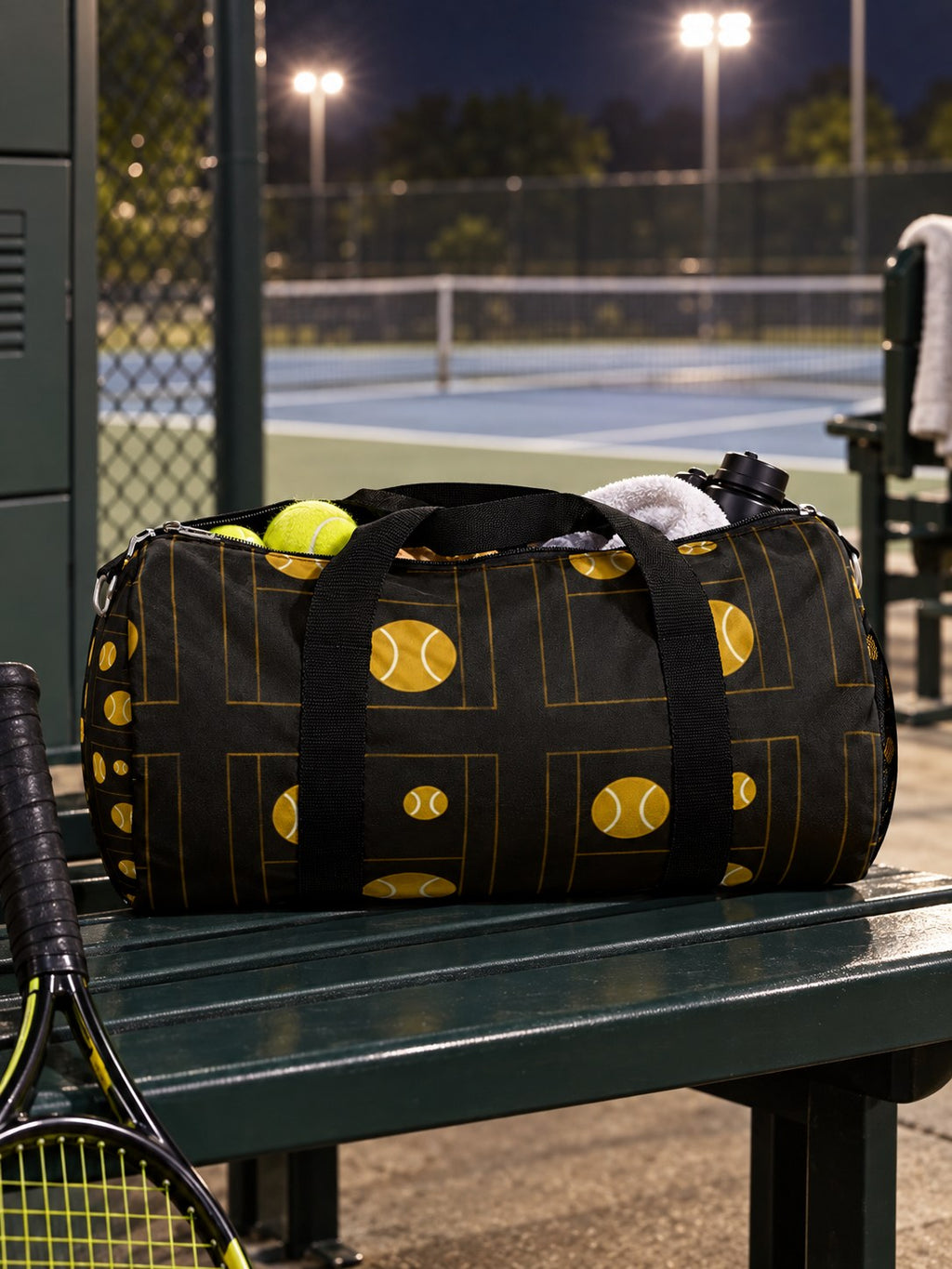 Tennis Gold Rush Baseline Seam Duffel Bag, lifestyle detail