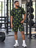 Training & Gym Volt Night Iron Plate Men's Sports Jersey, front view
