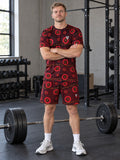 Training & Gym Crimson Blaze Iron Plate Men's Sports Jersey, front view