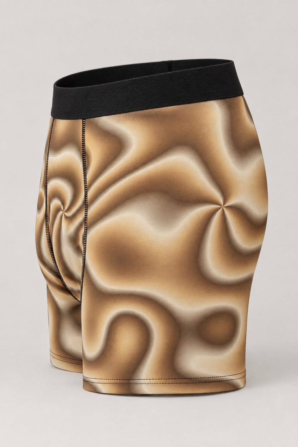 Desert Tie-Dye Men's Boxer Briefs — Performance Underwear, AI-generated product-only studio side view