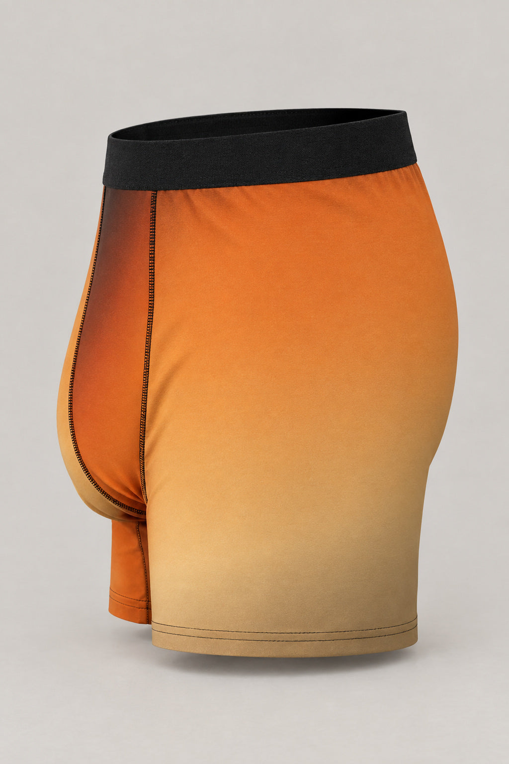 Pumpkin Ombre Men's Boxer Briefs — Performance Underwear, AI-generated product-only studio side view
