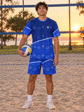 Volleyball Royal Ice Spike Panel Men's Sports Jersey, front view