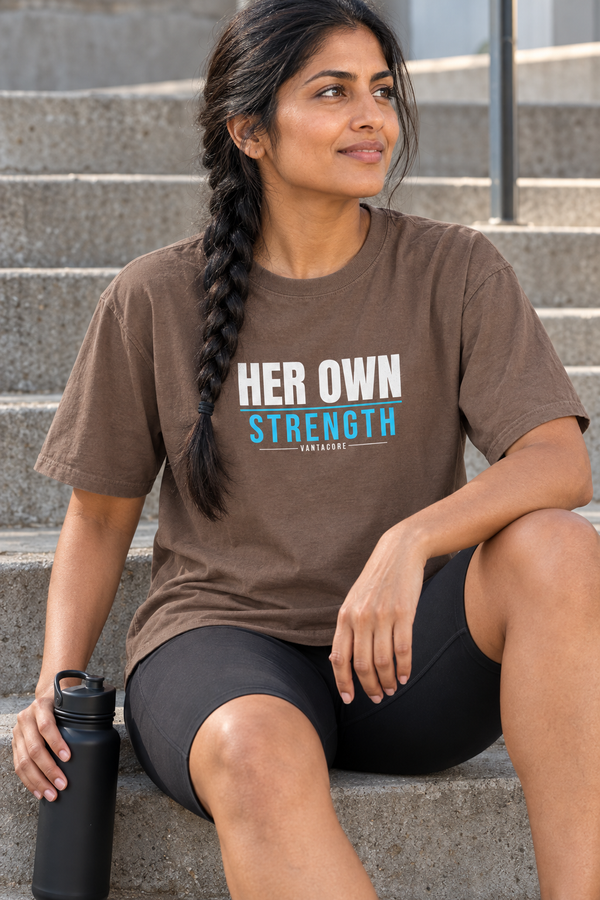 Her Own Strength Women's Garment-Dyed Graphic Tee