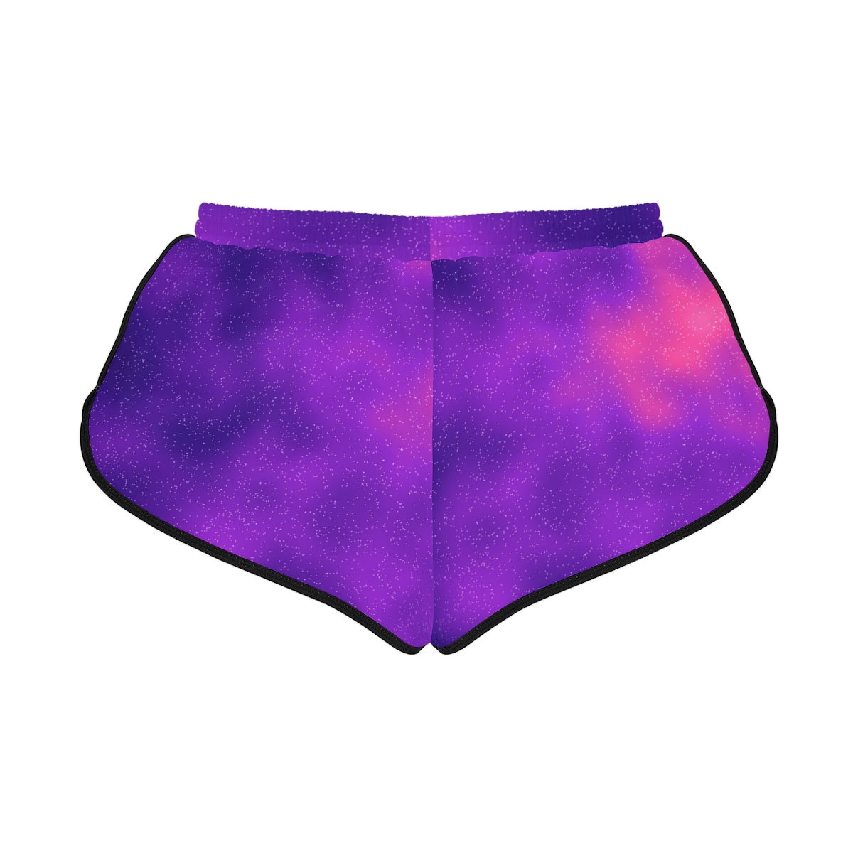 Galaxy Glow women's relaxed shorts – back flat view