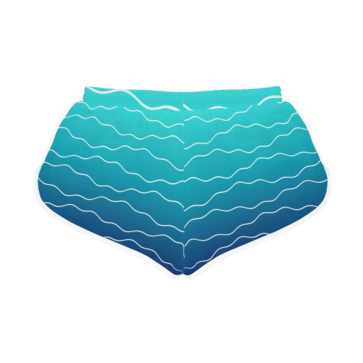 Ocean Ombre women's relaxed shorts – back flat view